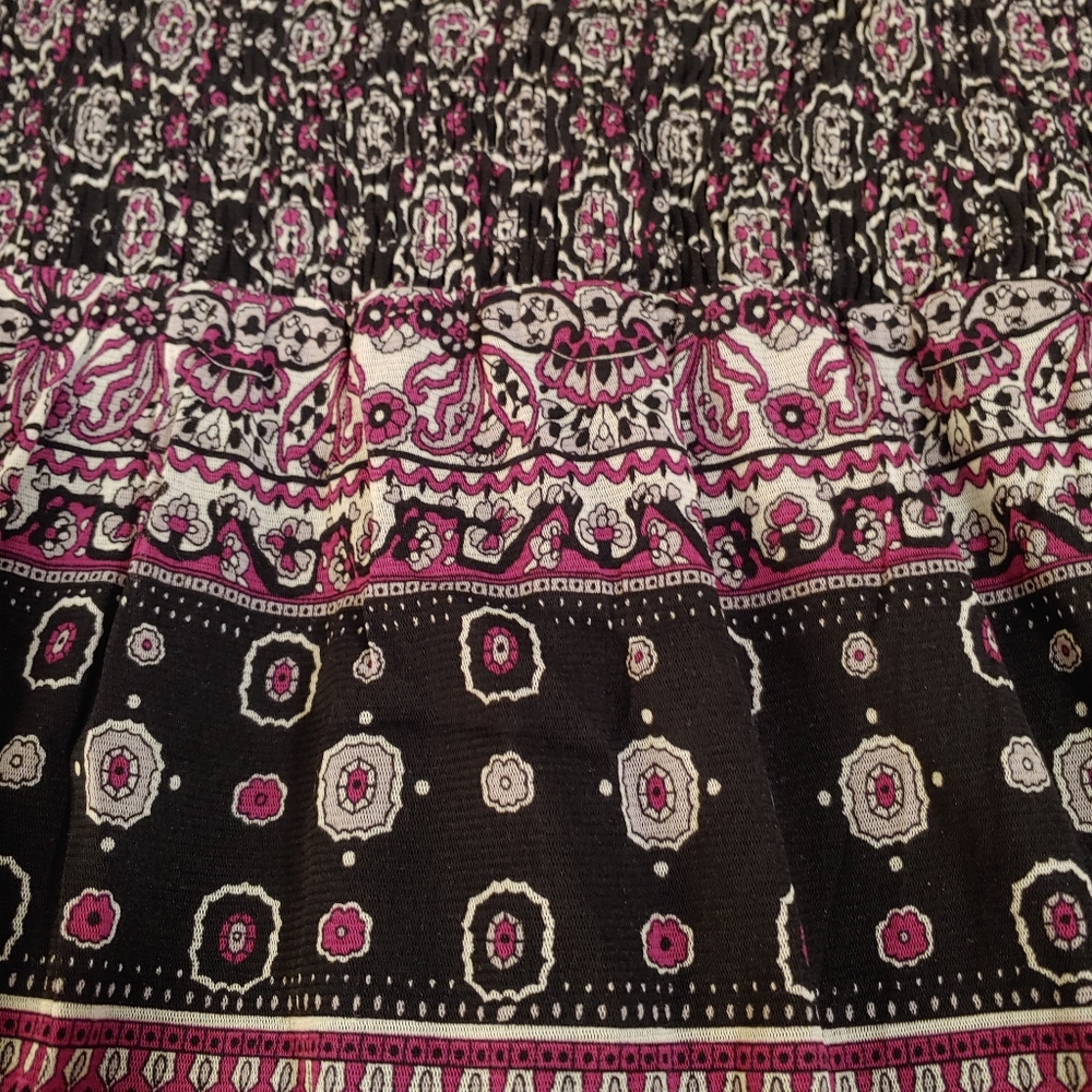 INC black peasant-style top - Picture 3 of 6